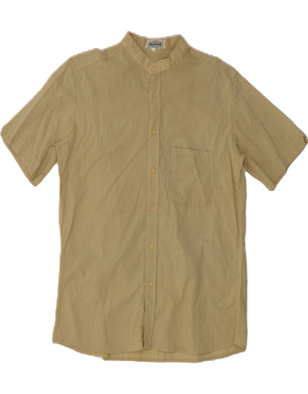 VINTAGE Mens Short Sleeve Shirt Medium Green Check Vintage Vintage and Second-Hand Vintage from Messina Hembry 