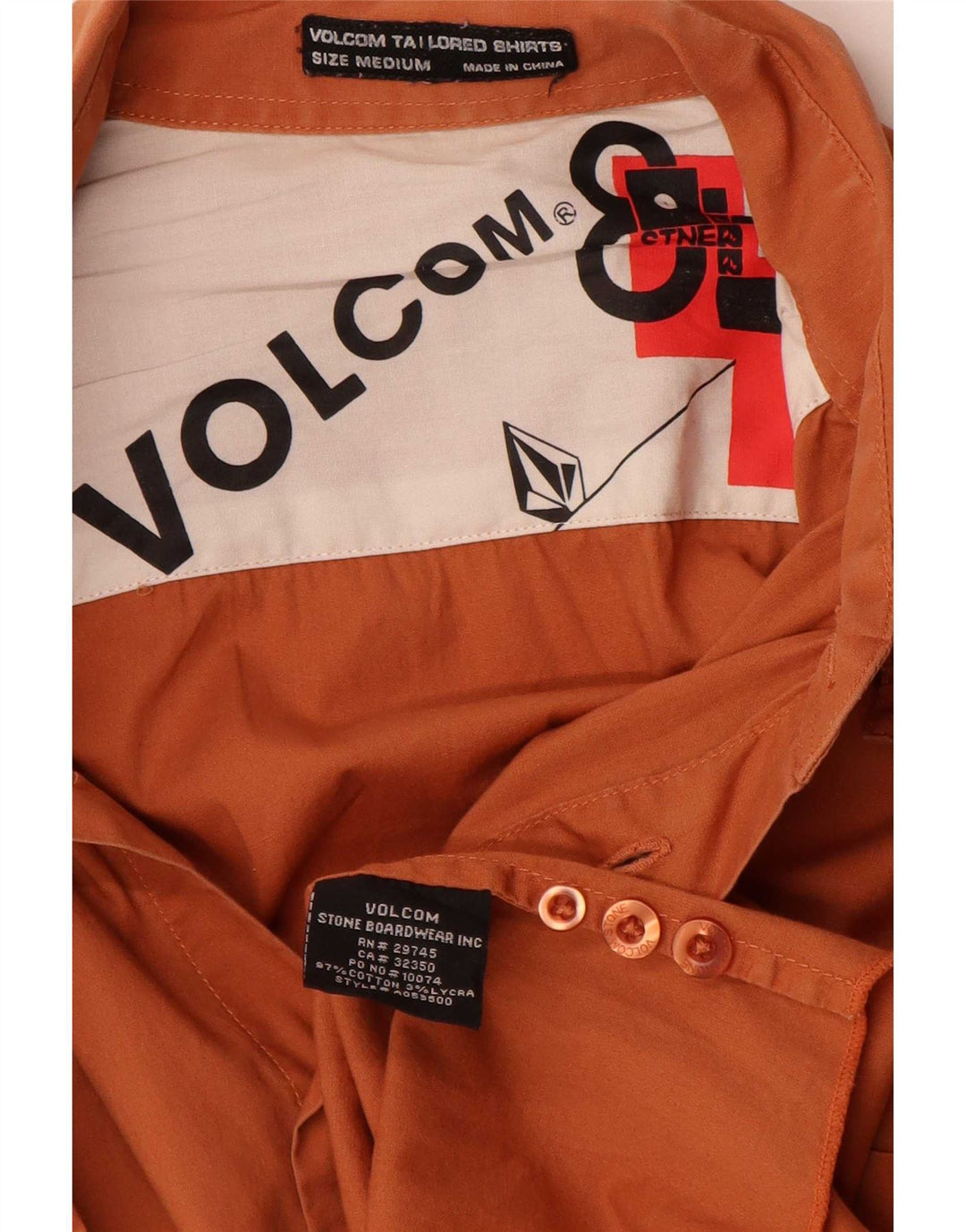 Volcom Herrenhemd Mittelorange