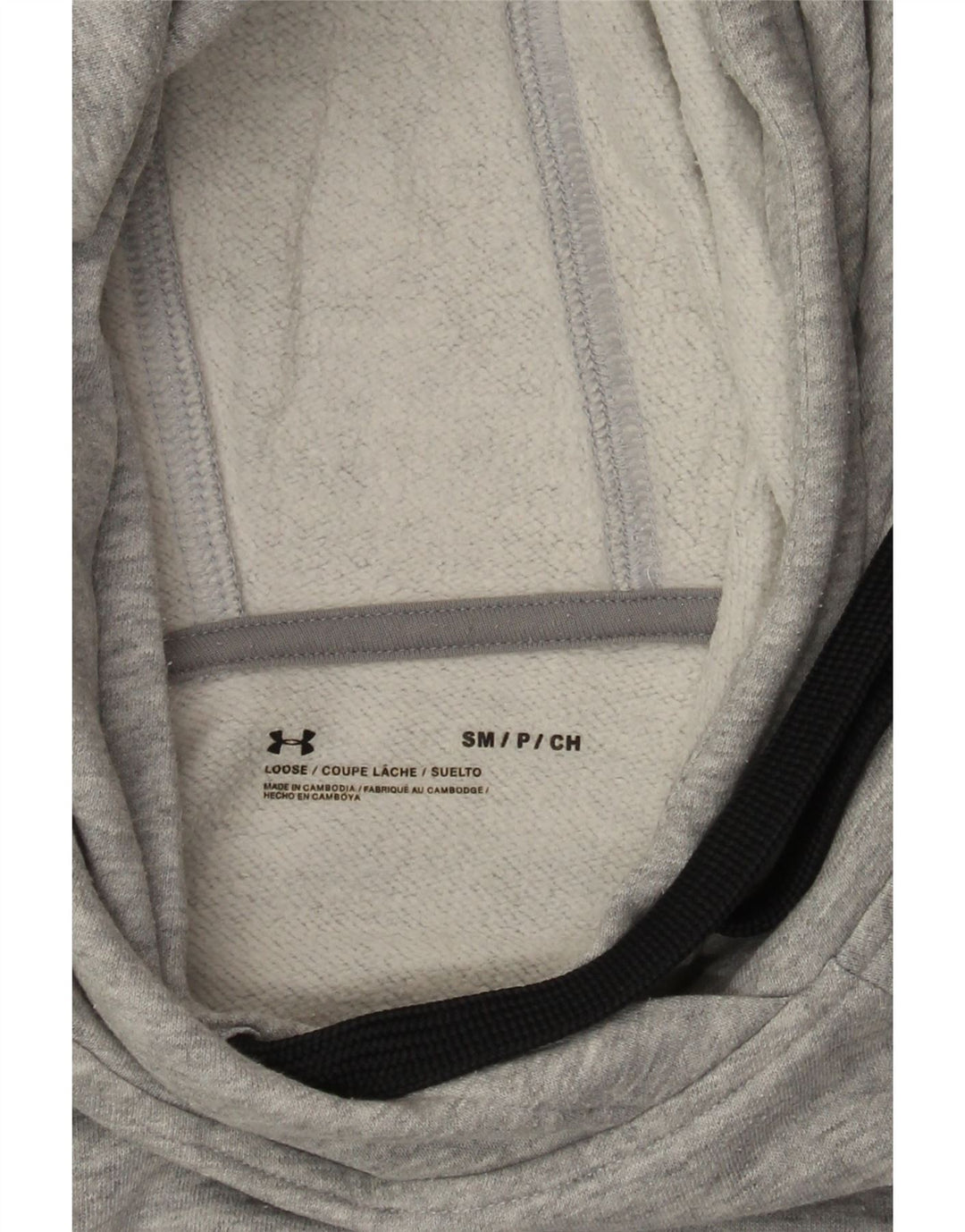 Under Armour Damen-Pullover mit übergroßem Kapuzenpullover, Gr. 10, Größe S, Grau gefleckt