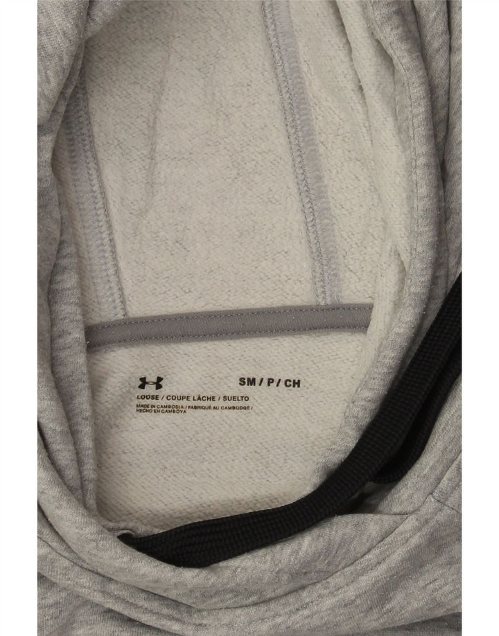 Under Armour Damen-Pullover mit übergroßem Kapuzenpullover, Gr. 10, Größe S, Grau gefleckt