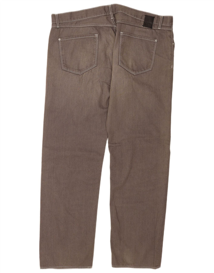Hugo Boss Herren Straight Jeans W42 L34 Graue Baumwolle