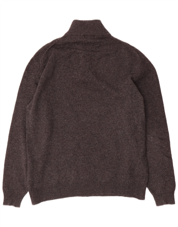 Fila Herren-Pullover mit Reißverschluss am Hals, mittelgraue Wolle