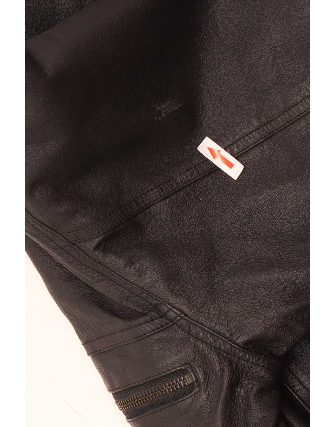 C&A Herren Bomber-Lederjacke EU 48 Mittelschwarz