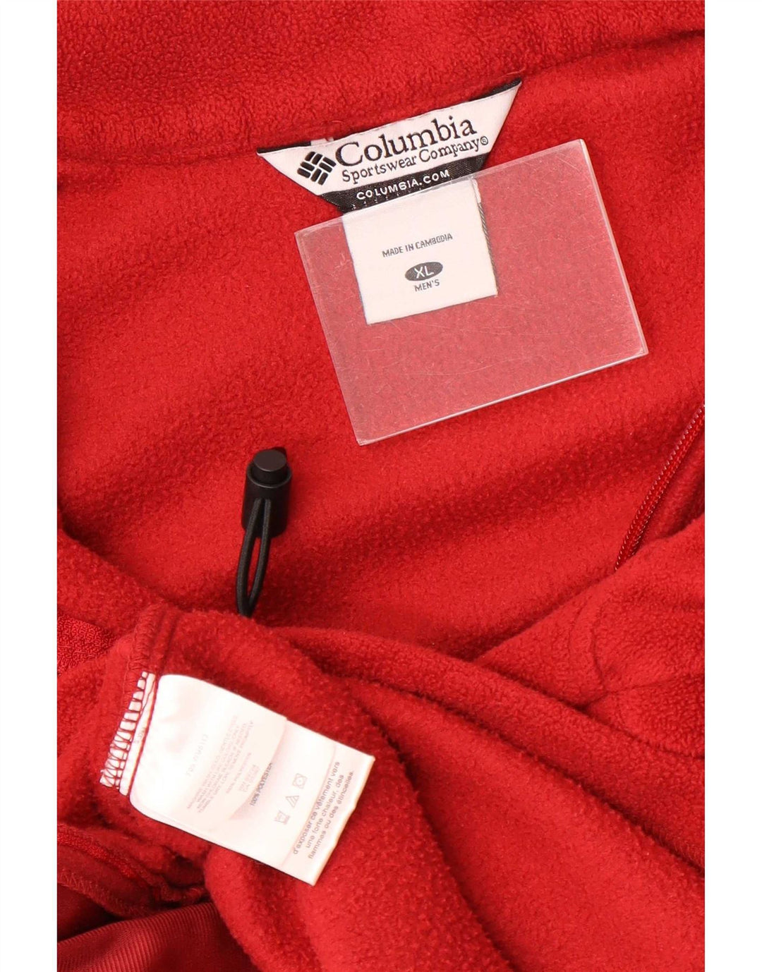 Columbia Herren Fleecejacke UK 42 XL Rot Polyester