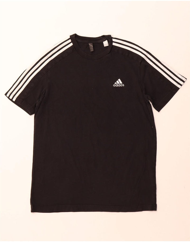 ADIDAS Herren T-Shirt Top Medium Schwarz Baumwolle