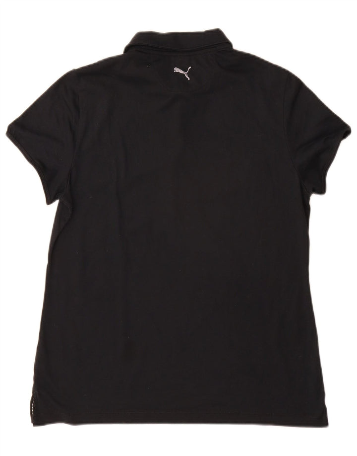 Puma Damen Poloshirt UK 16 Large Schwarz