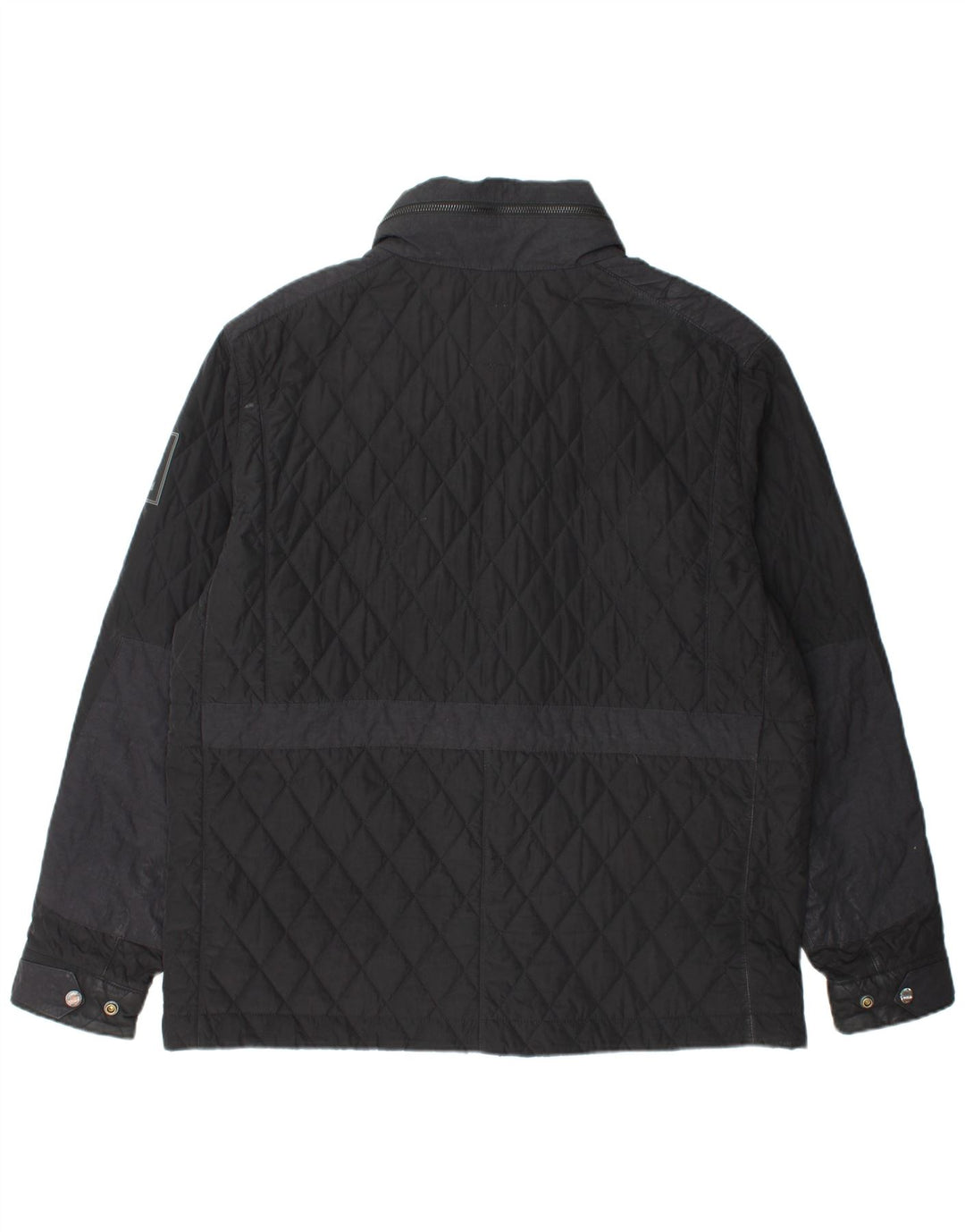 TIMBERLAND Mens Hooded Quilted Jacket UK 42 XL Black Polyester