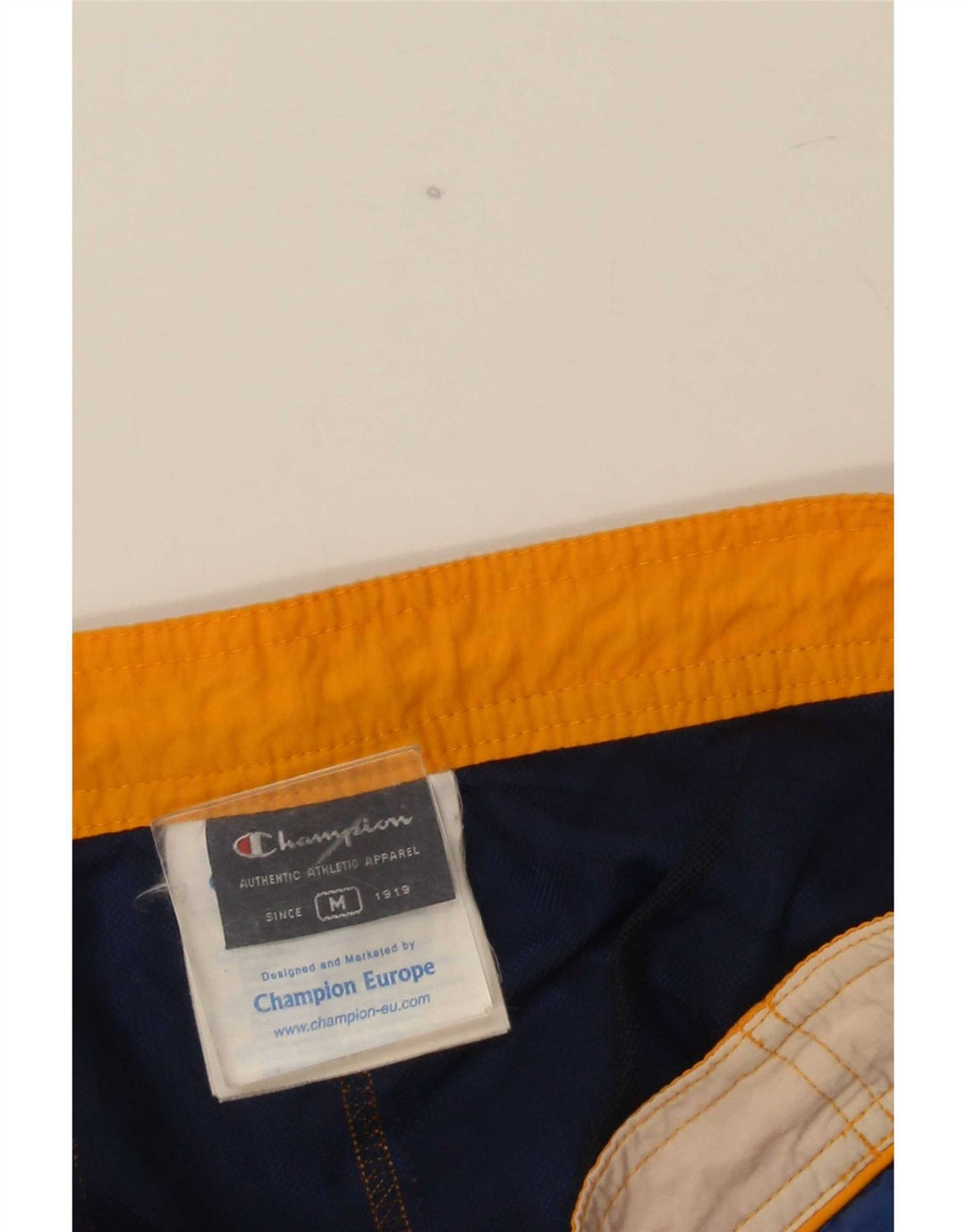 Champion Herren-Badeshorts, mittelgroß, marineblau, Colourblock-Polyamid