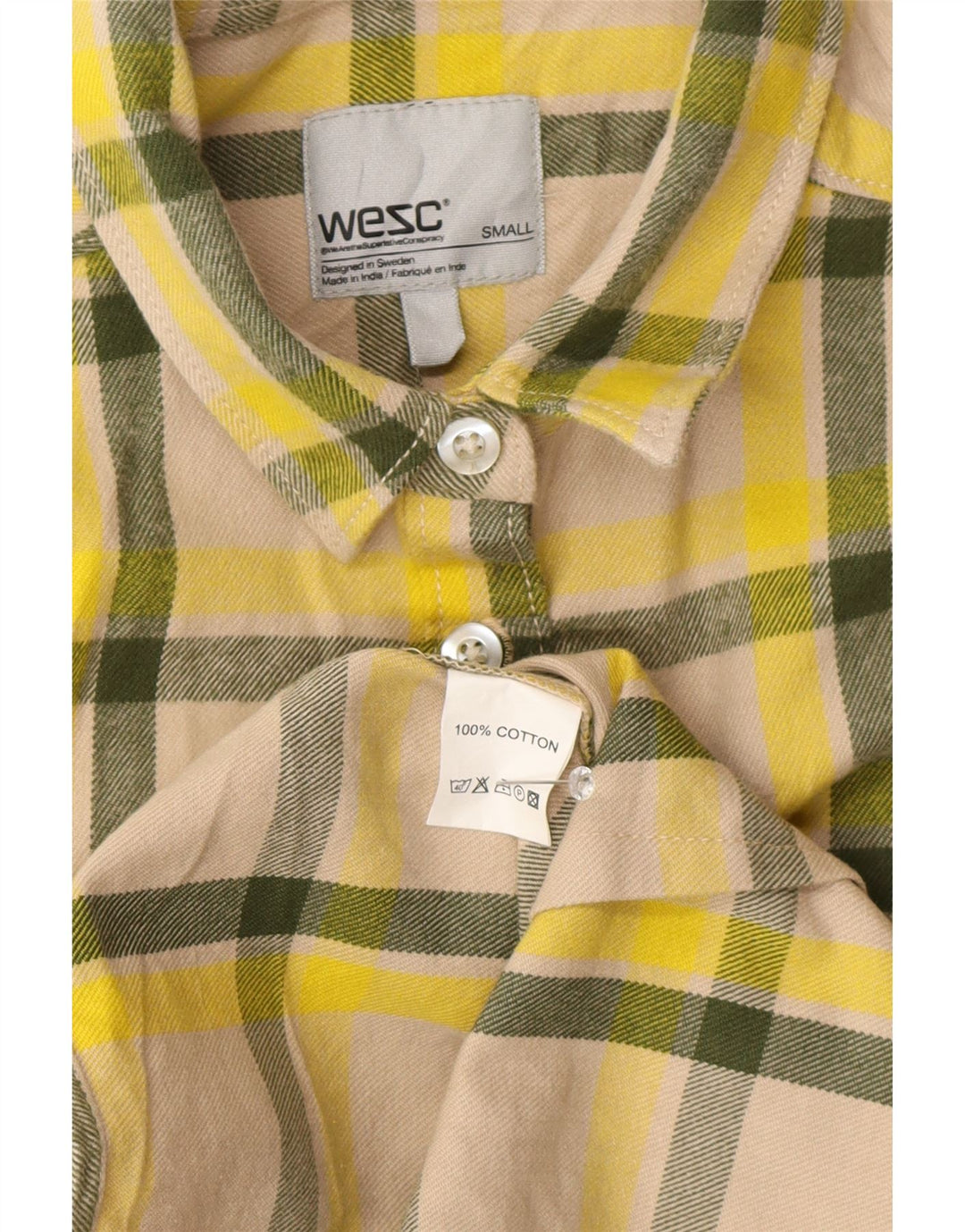 Wezc Damen-Flanellhemd, UK 10, klein, mehrfarbig, kariert, Baumwolle