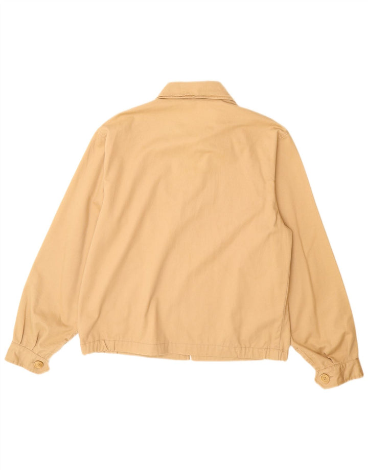 Benetton Herren Bomberjacke UK 38 Mittelbeige Baumwolle