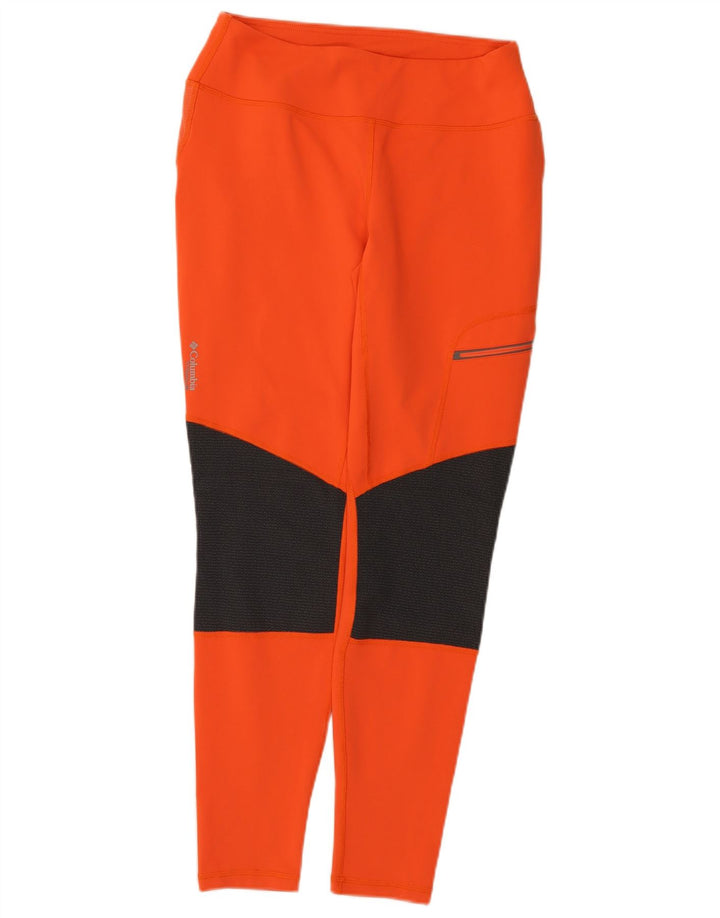 Columbia Damen Omni-Shield Leggings UK 12 Mittelorange Farbblock