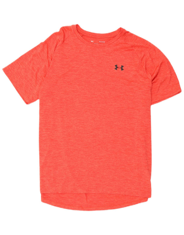 Under Armour Herren Heat Gear T-Shirt Top XL Rot meliert