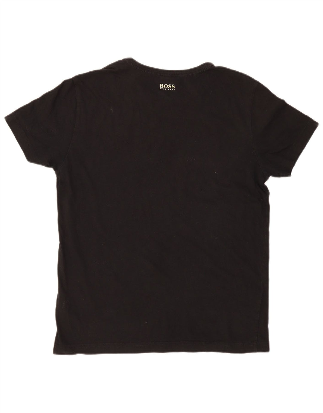Hugo Boss Herren-T-Shirt mit Grafik, mittelschwarze Baumwolle