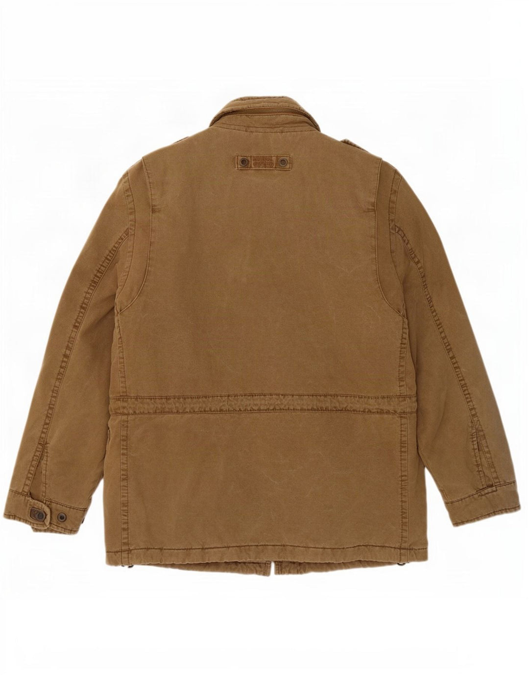 Camel Active wattierte Militärjacke für Herren, EU 50, Größe L, Khaki, Baumwolle