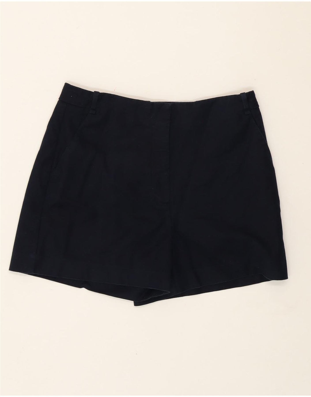 Zara Damen-Chinoshorts mit hoher Taille, mittelgroß, W28, Marineblau