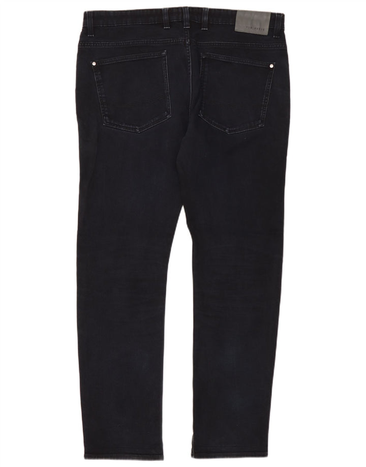 Ted Baker Herren Slim Jeans W36 L32 Marineblau Baumwolle