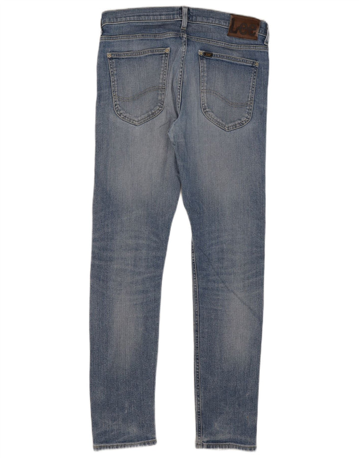 Lee Herren Luke Slim Jeans W32 L32 Blaue Baumwolle