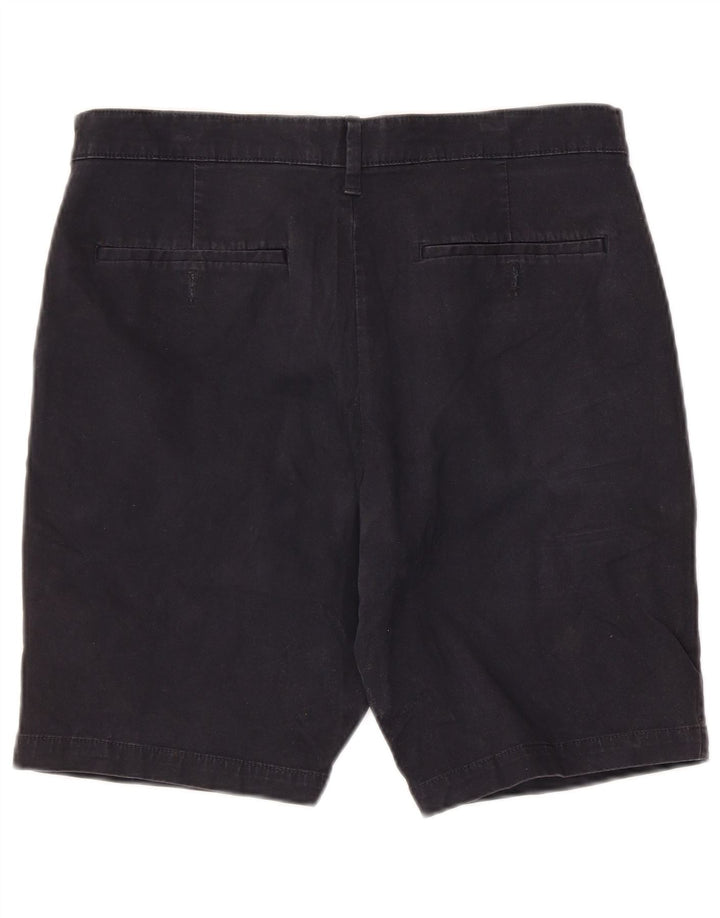 MARKS & SPENCER Herren-Chinoshorts mit normaler Passform, W32, mittelmarineblaue Baumwolle