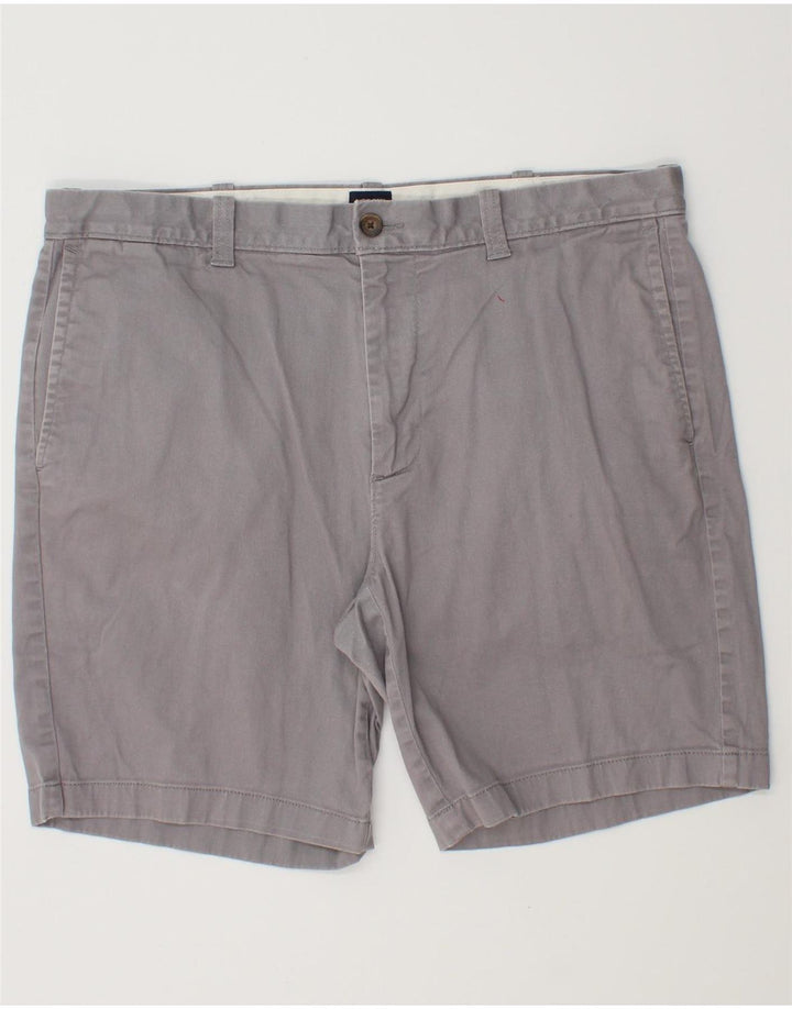 J. CREW Herren-Chinoshorts W36, Größe L, Grau, Baumwolle