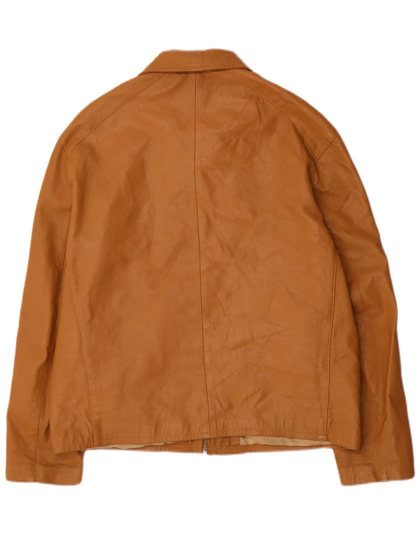 Peruzzi Damen Lederjacke IT 52 2XL Beige Leder