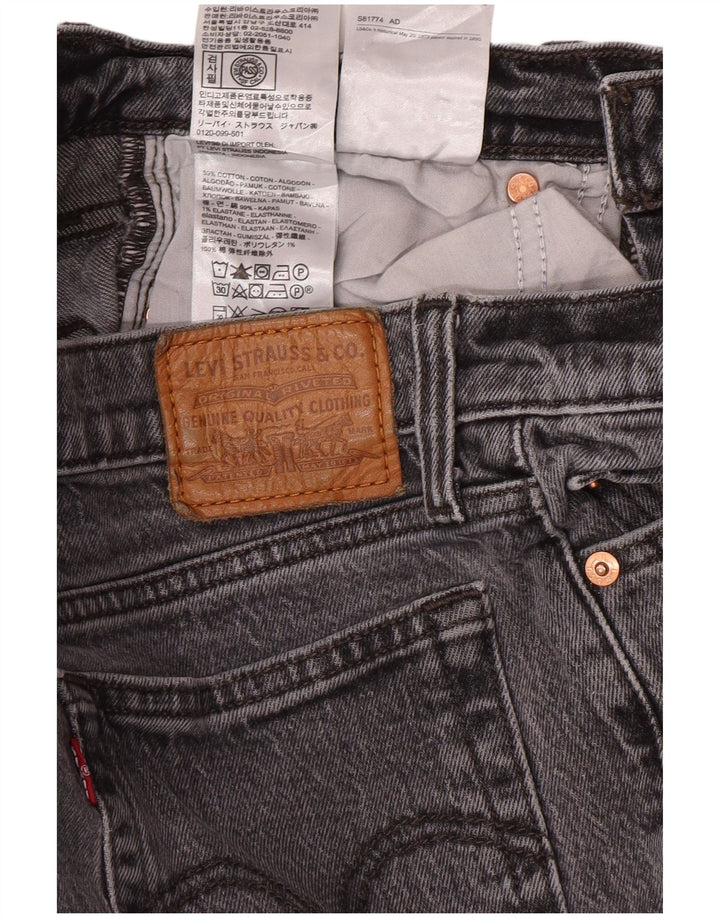 Levi's Damen Wedge Tapered Jeans W26 L27 Grauer Baumwollklassiker