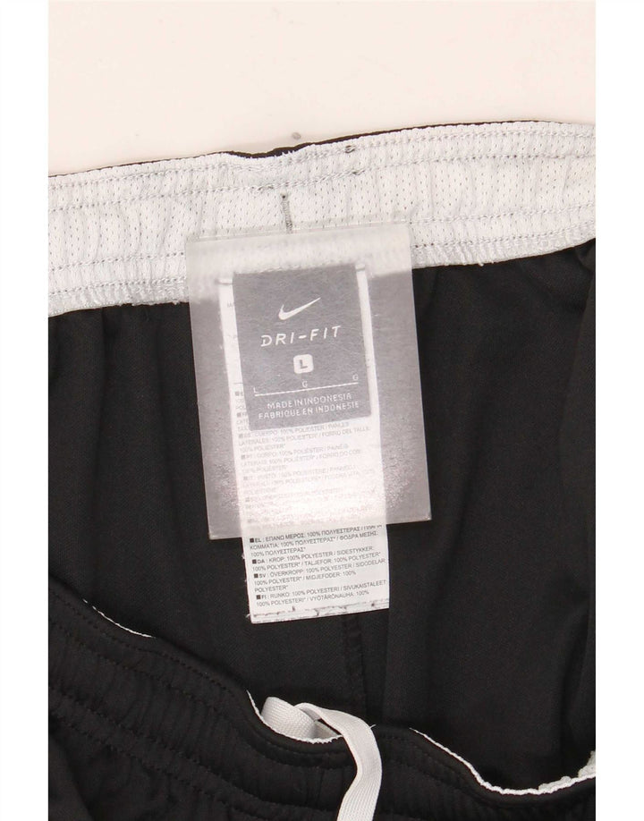 Nike Herren-Sportshorts, groß, schwarzes Farbblock-Polyester