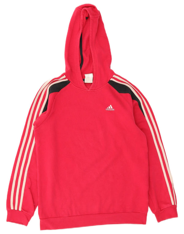 Adidas Mädchen Kapuzenpullover 13–14 Jahre, rote Baumwolle