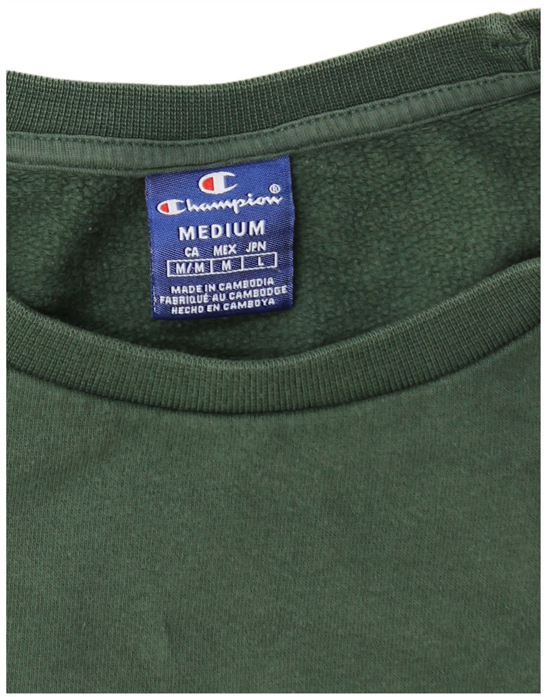 CHAMPION Herren-Sweatshirt mit Grafik, Mittelgrün