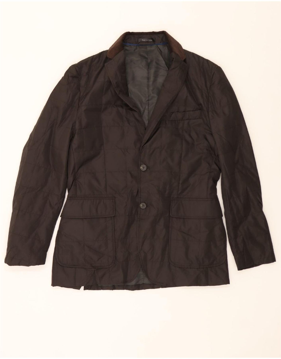 CHAPS Mens Quilted Jacket UK 40 Large Brown Polyester Vintage Chaps and Second-Hand Chaps from Messina Hembry 