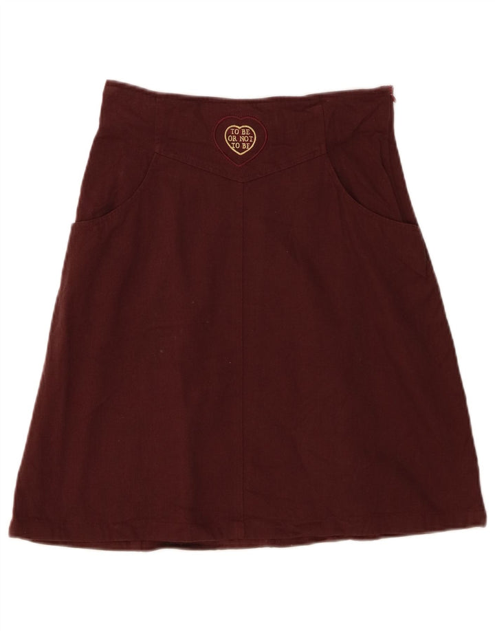 Iceberg Damen Cento / Cento A-Linienrock IT 42 Medium W26 Burgunderrot