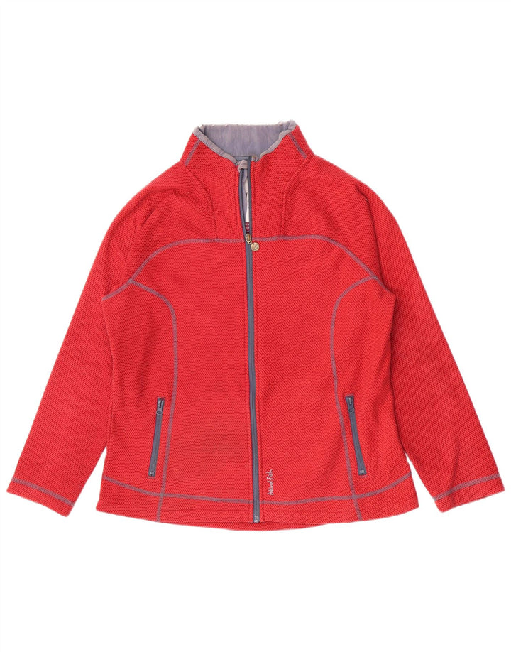 Weird Fish Damen-Trainingsanzug-Top-Jacke, UK 12, Mittelrot, Polyester