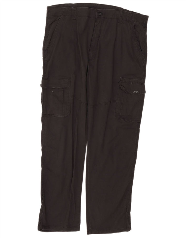 WRANGLER Gerade Cargohose für Herren, W40, L32, schwarze Baumwolle