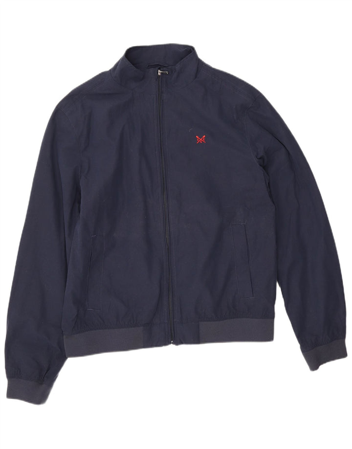 Crew Clothing Herren Bomberjacke UK 36 Small Marineblau Polyester