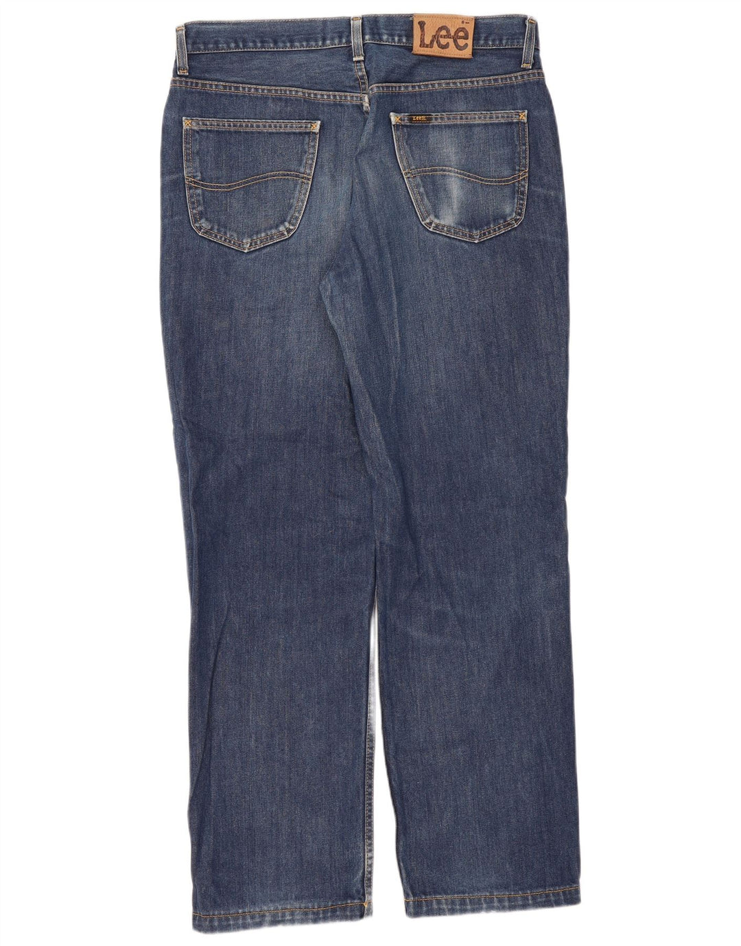 Lee Herren Chicago Straight Jeans W36 L31 Blaue Baumwolle