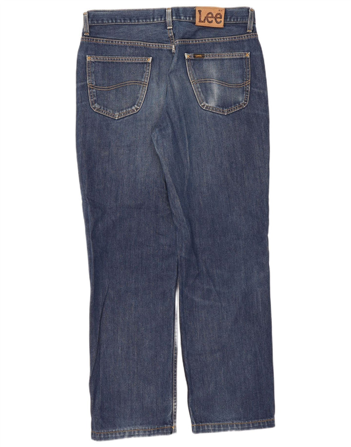 Lee Herren Chicago Straight Jeans W36 L31 Blaue Baumwolle