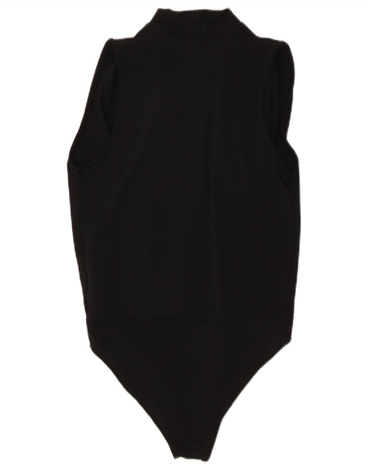 ZARA Damen Trafaluc Ärmelloser Body UK 10 Small Schwarz Polyester