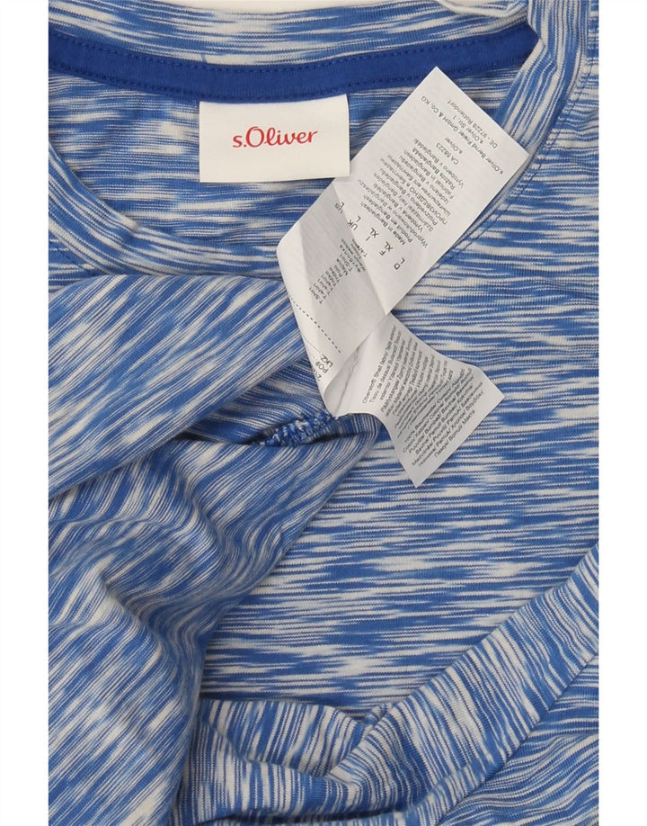 S.OLIVER Mens T-Shirt Large Blue Cotton Vintage S.Oliver and Second-Hand S.Oliver from Messina Hembry 
