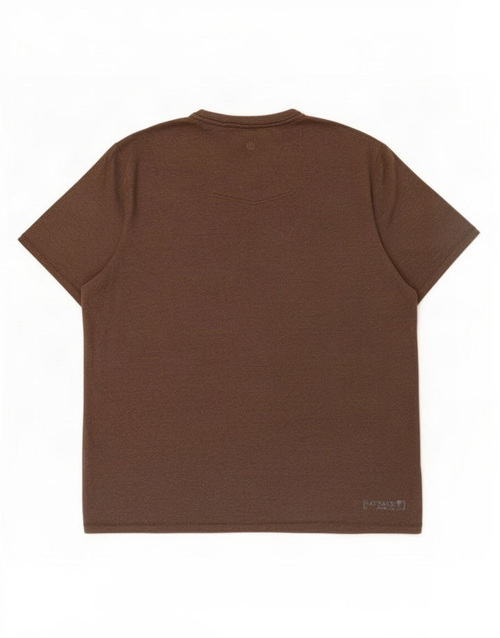 Fat Face Herren Grafik T-Shirt Top 2XL Braun Baumwolle