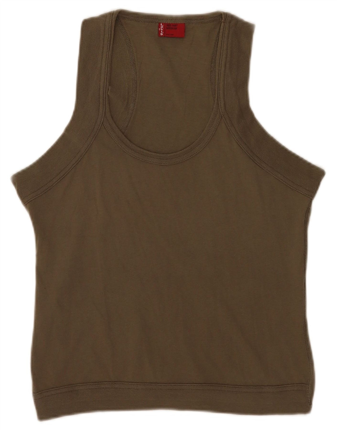 Levi's Damen Weste Top UK 12 Medium Khaki Baumwolle