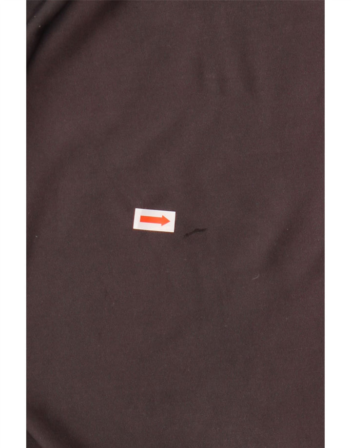 NIKE Womens Dri Fit Capri Trainingshose UK 12/14 Large Grau Baumwolle