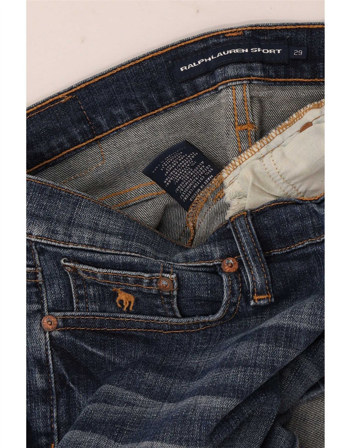 Ralph Lauren Damen Jeansshorts W29 mittelblaue Baumwolle