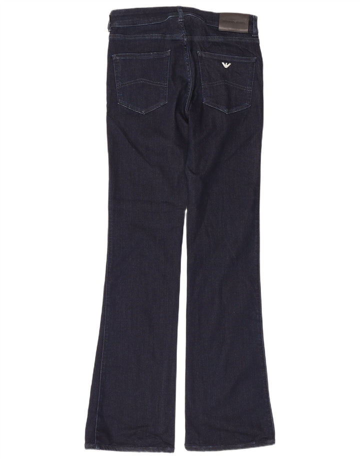 Emporio Armani Damen Schlagjeans W30 L32 Marineblau