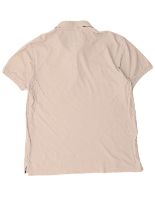 Crew Clothing Herren-Poloshirt XL, weiße Baumwolle