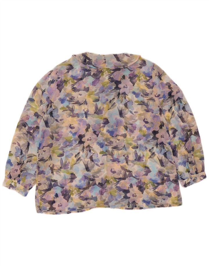 Durchsichtige Damen-Hemdbluse von French Connection, Größe S, mehrfarbig, UK 10
