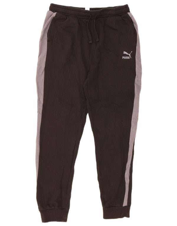Puma Jungen-Trainingshose, Jogginghose, 15–16 Jahre, XL, Schwarz, Farbblock