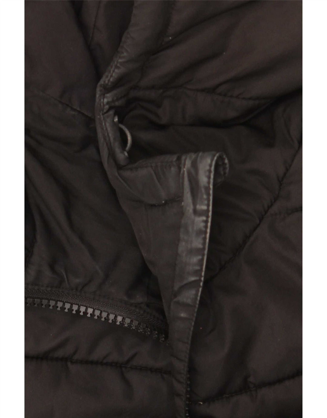 Superdry Wattierte Damenjacke mit Kapuze, UK 12, Mittelschwarz, Polyester