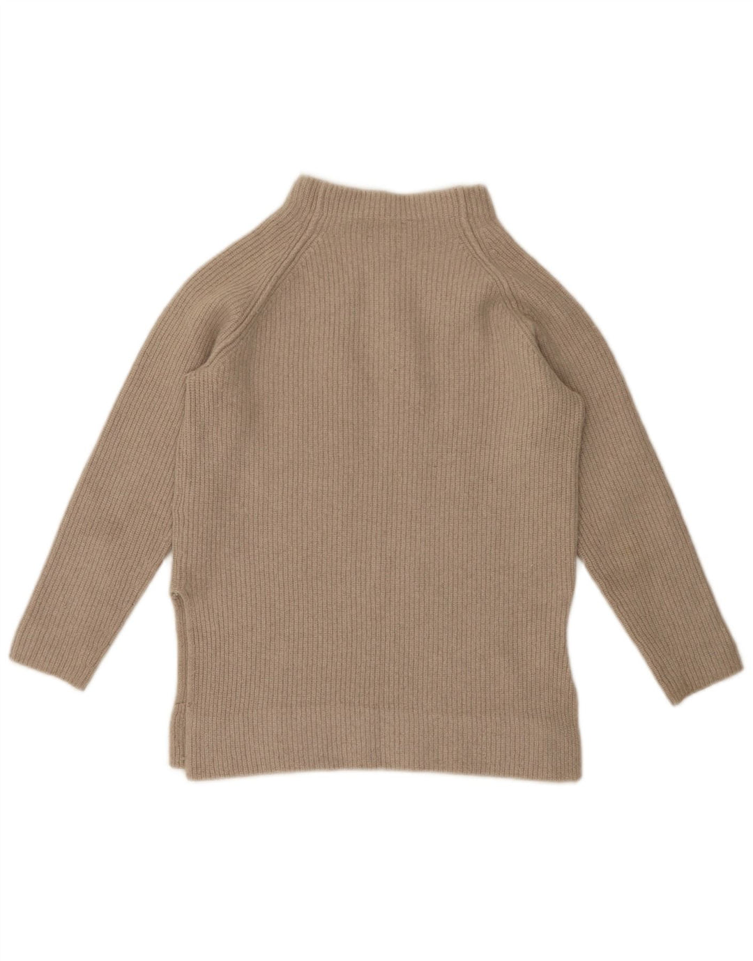 Massimo Dutti Damen Rollkragenpullover Pullover UK 12 Mittelbeige Wolle