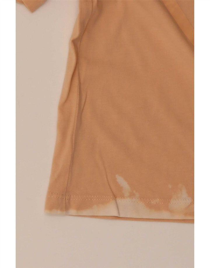 Guess Damen Crop Graphic T-Shirt Top UK 12 Medium Orange