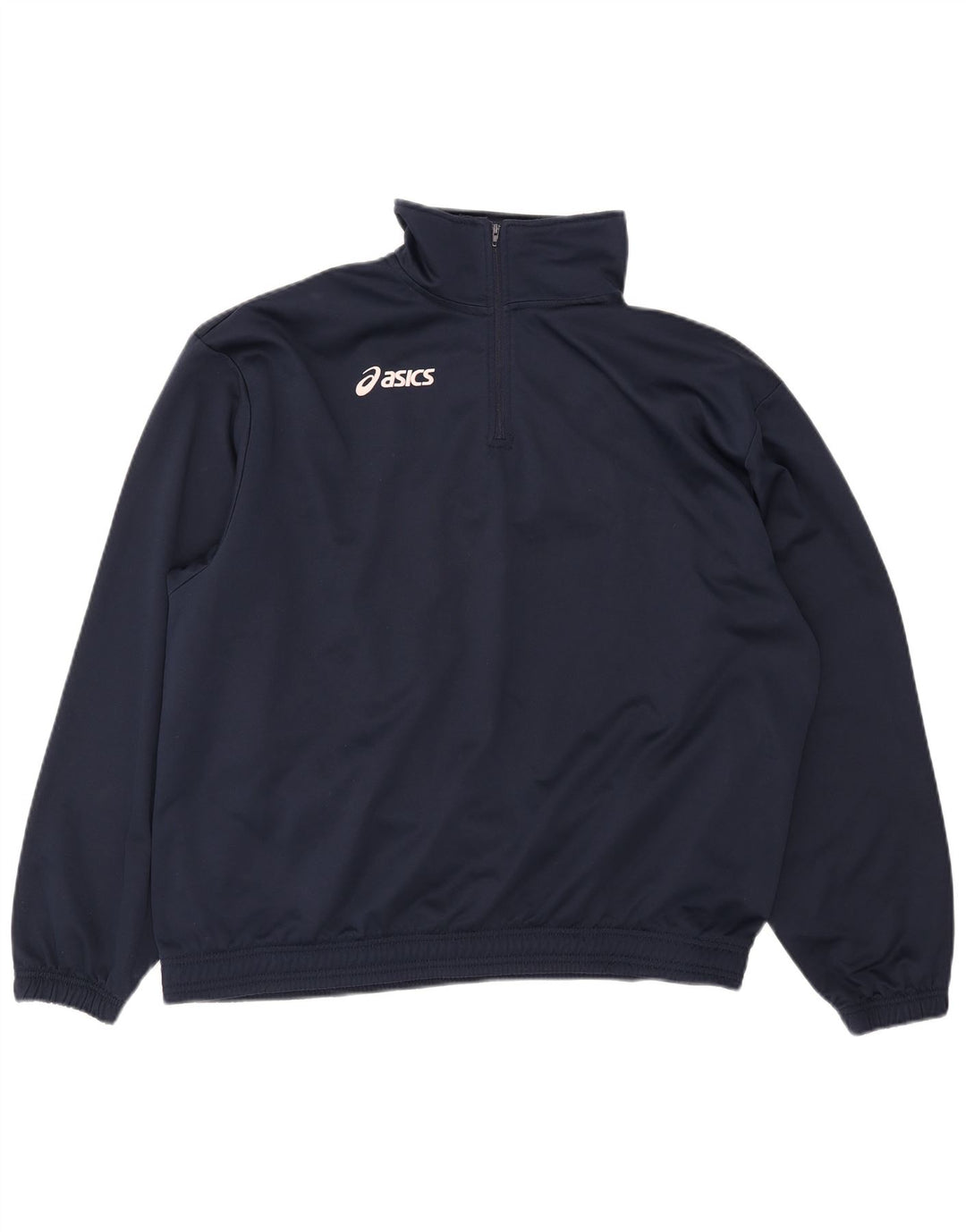 Asics Herren Pullover Trainingsanzug Top Jacke XL Marineblau Polyester
