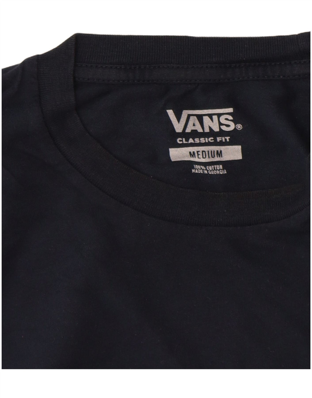 Vans Herren-T-Shirt mit klassischer Passform, mittelmarineblaue Baumwolle